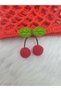 Pomegranate Flower Color/ 7-12 Years Old Cherry Crochet Children's Hat/Mesh Beanie/Cotton Summer Kids Hat/Children's Clothing/Cherry Hat/Mesh Hat/Children's Gift/Gift - 3