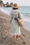 100% Cotton Hooded Peshtemal Bathrobe |   Organic, Oversize Comfortable Fit - 2