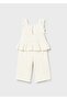 Baby Girl Pants Set Cream - 3