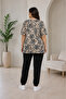 Plus Size Women's Floral Patterned T-Shirt |   Comfortable Fit Casual Oversize T-Shirt - 5