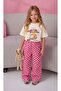 Girl's Bakery T-Shirt + Pink Checkered Pants Set