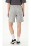 Women's Gray Color Oversize Comfortable Fit Combed Cotton Shorts with Side Pockets - 3