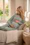 New Season Green Poncho Lace Dressing Gown Summer Special Design Maternity Dressing Gown Pajama Set - 6