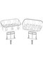 3 Pieces Jar Transport and Storage Box, 6 Compartments - 8