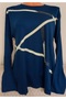 Er Clothing Combed Cotton Blouse Long Sleeve Crew Neck Green - 4