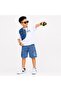 Boy's Printed and Embellished Denim Shorts Set 4-12 Years