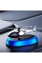 Solar Powered Rotating Auto Aromatherapy Perfume Diffuser, Helicopter Car Air Freshener (Blue) - 5