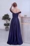 Women's Off Shoulder Floral Detailed Princess Pleated Satin Woven Dress White, Brown, Navy Blue, Black - 7