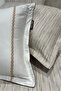 Matelda Beige Double 100% Cotton Duvet Cover Set and Bedspread Set - 3