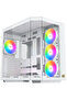 علبة كمبيوتر للألعاب CUBI II Arctic E-ATX متوسطة الحجم مع 7 مراوح ARGB