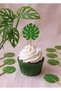 12Pcs Exotic Leaf Cake Picks Safari Party Cupcake Toothpick Ornament Leaves Cake Decoration Safari Birthday Toothpick - 2