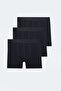 Comfortable and Cozy Navy Blue 3-Piece Men's Boxer Set, Ideal Boxer for Everyday Use