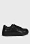Genuine Leather Lace-Up Comfortable Daily Sneaker Women's Shoes Black