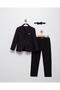 Boy's Groom Suit 3 Piece Black Suit - Jacket & Pants & Bow Tie 4412- - 4