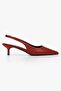 Women's Kate Matte Red Skin Mini Heeled Stiletto - 4
