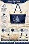 Digital Printed Large Size Lined Women's Sports Beach Bag with Rope Strap // 5094 - 2