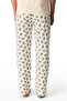 Women's Cotton Lounge Slow Today Shorts Sleeve Pajama Set - Pastel Beige - 4