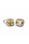 Handcrafted, Double-Sided Embossed Pattern 2-Piece Cup-Mug Set, 5 Different Models - 3