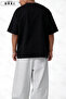  Printed Cotton Fabric Unisex Oversize T-Shirt-Sweatpants Set - 4
