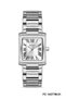 Roman Numeral Silver Color Rectangular Case Metal Cord Women's Wristwatch - 3
