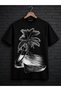 Unisex Oversize T-Shirt with Boat Print on the Beach, 100% Cotton T-Shirt, Comfortable Fit