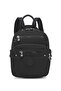 Daily Small Size Waterproof Crinkle Fabric Women's Backpack Black - 3