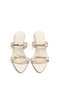 Women's Slippers Heeled Beige Buckle Pointed Evening Dress Shoes New Season F403 - 4