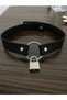 Gothic Choker Necklace for Women |   Punk Neck Collar with Lock Detail |   Alternative Style Collar Necklace |   Gothic Style - 3