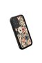 Samsung Galaxy A72 Compatible Flowered Black Pattern Camera Protective Case Silicone Couple Phone Case - 3
