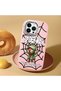 iPhone 12 Pro Compatible Case with Camera Protector Pink Silicone Couple Phone Case with Spiderman Pattern - 2