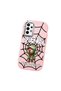 Samsung Galaxy A32 Compatible Case Camera Protector Pink Silicone Couple Phone Case Spider Pattern - 3