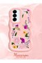 Samsung Galaxy A36 5g Compatible Case Camera Protector Pink Silicone Couple Phone Case Floral Pattern - 2