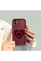 Xiaomi Redmi 10A Compatible Case Camera Protector Claret Red Silicone Couple Phone Case Heart Pattern - 7