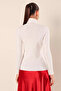 Women's Turtleneck Knitwear White Sweater - 7