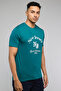 Typography Print T-Shirt with Crew Neck and Short Sleeves - 2