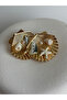 Gold Color Sea Shell Earrings (3.5 cm) - 2
