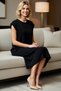 Women's Large Size Midi T-Shirt Dress Washable Ay Sleeve Crew Neck 100% Cotton Relaxed Fit Casual - 3