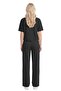 Premium - Sway Collection |   Black Basic High Waist Modal Wide Leg Women's Trousers - 6