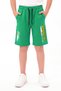 Sports Print Detailed Boys' Double Pocket Capri Pants with Elastic Waist