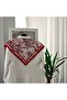 Women's Premium Patterned Shawl-Silk Satin Textured Scarf - 5