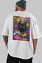 For the Love of Cats 51 Cat Printed White Oversize T-Shirt 100% Cotton Unisex Cat Lover Premium Design - 5