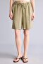 Elastic High Waist Short Leg Belmando Khaki Shorts I6760Az26Sm - 4