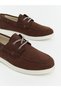 Brown Suede Look Classic Boys' Shoes - 3