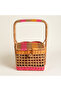 Tam Dao Pink Rattan Basket 30X30X44 cm