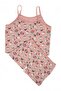 Girl's Pastel Salmon Printed Cotton Short Set - 5