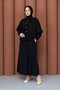 Women's Silk Cupra Suit with Sleeves, Buttons, and Cape Detail Skirt - 4