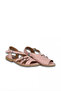 Dried Rose Leather Women's Flat Sandals - 2