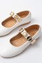 Zri̇n-6363 White Helmet Buckle Daily Women's Bebet - 5