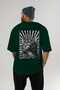 91 Cats for Cat Lovers Printed Green Oversize T-Shirt 100% Cotton Unisex Cat Lover Premium Design - 4