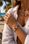 Starfish Seashell Detailed Necklace Bracelet Anklet Set - 3